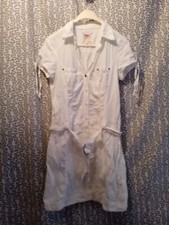 S.Oliver Kleid Kleidchen Gr. 42 Neu Weiß Leinen