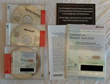 Microsoft Works Suite 2000 & Word 2000 - 6 Disks, Anleitung und Produktschlüssel