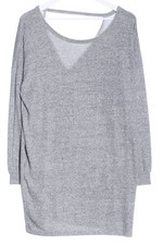 BILLABONG Longpullover Damen Pullover Gr. DE 40 hellgrau Casual-Look