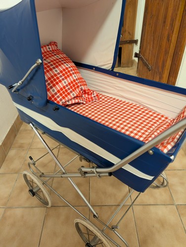 Alter puppenwagen metall - alter,