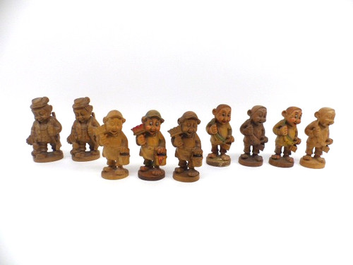 Holzfigur südtirol maler - 9x,
