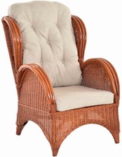 Rattan-Ohrensessel bequem und