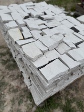 Trockenmauer Sandstein Bruchstein Brocken Gartenmauer Ruinenmauer Naturstein hel