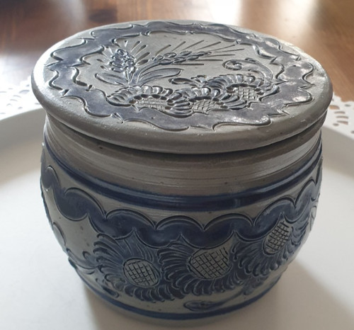 Salzglasur keramik butterdose - salzglasur,