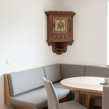 Voglauer Anno 1800 Eckhängeschrank Eckschrank Eckoberschrank Ecke Schrank rosa