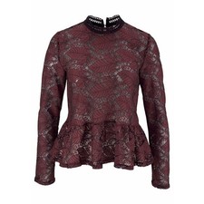 Damen Bluse Shirt Spitzenshirt