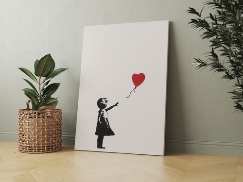 Banksy rotes herz ballon - banksy,