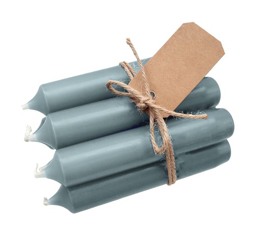 Stabkerzen grau blau kerzen - grau,