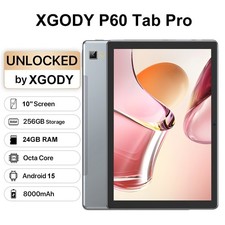 WIFI Tablet 10.1Zoll Android 15 mit 24GB RAM 256GB ROM 4G LTE Dual Camera GPS PC