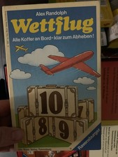 Wettflug Koffer Zahlen Spiel Ravensburger Retro Nostalgie    Brettspiel