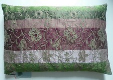 taj Wood & Scherer Dekokissen BYZANTINE unbenutzt wine Blumen Stickerei 40 x 60