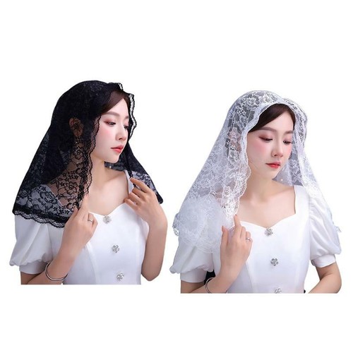 Lace mantilla catholic church - lace,