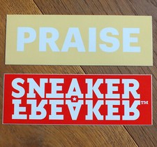 Praise Sneaker Freaker Skatboard BMX Surf 2X Sticker Aufkleber