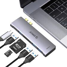 6 in 1 USB Typ C Hub 4K HDMI 3.0 Port SD/TF Adapter Thunderbolt 3 für MacBook