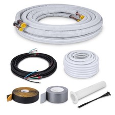 Montage Set für Klimaanlage mit Kältemittelleitung 1/4" + 3/8" - 3-25 Meter