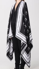 Pinko Damen Cape Schwarz und