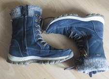 Bama wasserfeste Leder Winterstiefel Gr 38  Grau warm Damen Mädchen