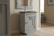 Nachttisch Shabby Chic Grau