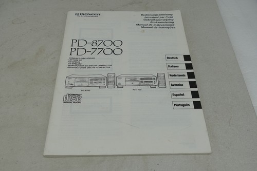 Pioneer 8700 7700 - pioneer, pd-8700