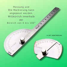 Winkelmesser 180° Edelstahl