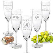 2er set sektgläser mit - set,