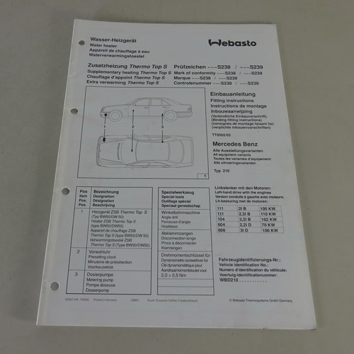 Einbauanleitung webasto - einbauanleitung,