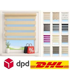 Doppelrollo Klemmfix ohne Bohren Fensterrollo Zebrarollo Duorollo 1er-2er-Set