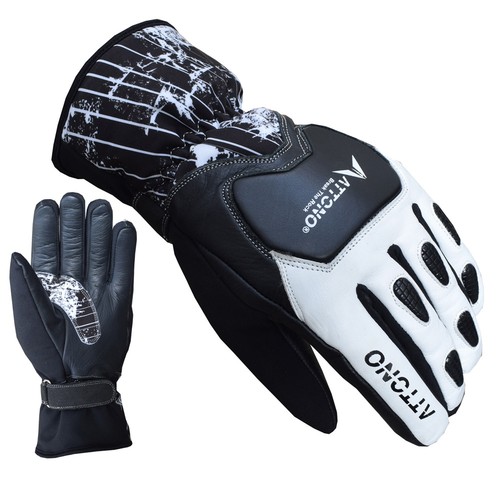Attono skihandschuhe leder - skihandschuhe,