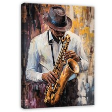 Leinwand Bilder Saxophonist