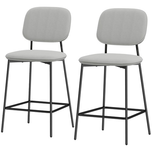 Homcom 2er set barhocker - homcom, 2er-set