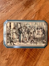 Original alte Blechdose Kaffee FABER Bremen Antik Deckeldose