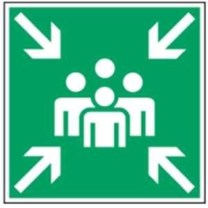 Schild sammelstelle kunststoff - schild,