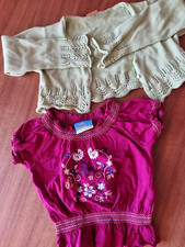 Topolino + Mayoral Set Strickjacke grün + Shirt rot Größe je. 98