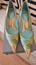 Baldan, Baldinini, Designer Schuhe, Pumps, Gr. 37,  bunt, echt Leder, NEU