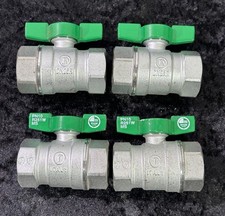 4x Giacomini Wasser Kugelhahn DN25R - 09-07 Made in Italy Verbindungsstück Hahn