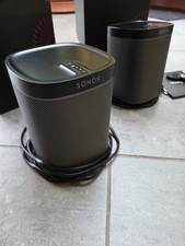 2 x Sonos PLAY:1 Kabelloser Smart-Lautsprecher - Schwarz 1 Paar