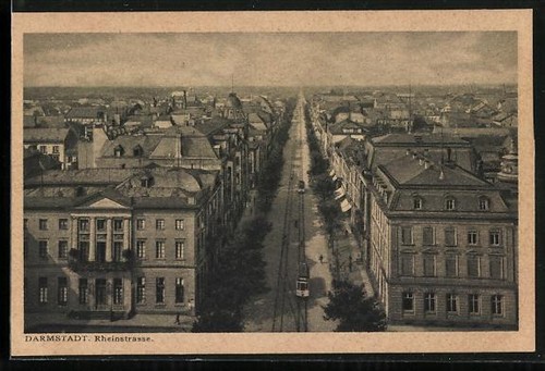 Ansichtskarte darmstadt - ansichtskarte,