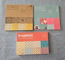 3x Designblock,  40/24 Blatt