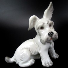 Augarten Porzellan Figur SCOTCH-TERRIER Arthur Möller Entwurf Österreich Wien