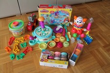 Hasbro, Play Doh Set, Sammlung, Feuerwehrauto, Clown, Cakemaker, Förmchen