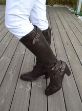 tolle Belstaff Stiefel Gr. 39 Trialmaster Echtleder Boots mit Staubtuch