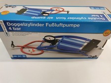 cartrend Einzylinder Fußluftpumpe, für Auto- und Fahrradreifen