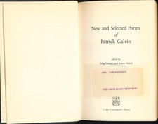New and Selected Poems of Patrick Galvin Galvin, Patrick, Greg Delanty  und Robe