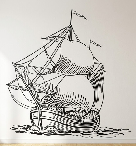 Wandtattoo segelschiff - wandtattoo,