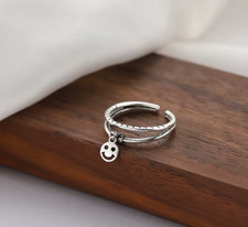 925 Silber Ring mit Anhänger-