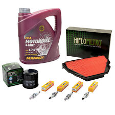 Wartung Set für Honda CBR 600 PC35 2001-2007 4L Öl Luftfilter Ölfilter Zündkerze