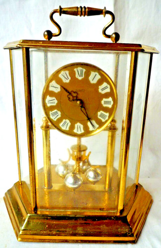 Uhr drehpendel messing - uhr,