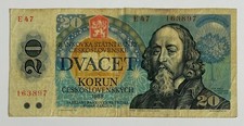 Banknote 20 Korun 1988 Tschechoslowakei - Dvacet Korun Czechoslovakia