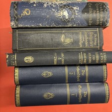 5 alte Gesundheitsbücher Ratgeber Lehrbuch Hausschatz