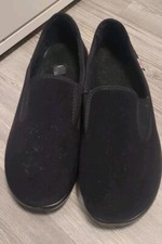 VAROMED Malmedy Damen Herren Slipper schwarz Klettvelours  Gr. 46 Weite L